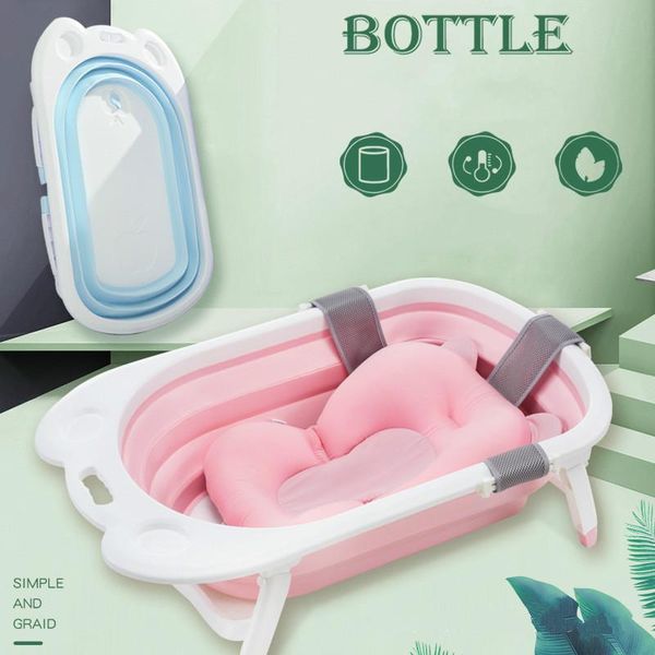 

bathing tubs & seats baby bath tub folding can sit lie born supplies thickening large household products ng