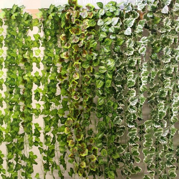 

decorative flowers & wreaths 2m artificial ivy garland vine fake plants garden wedding decoration partyartificial for home shop wall