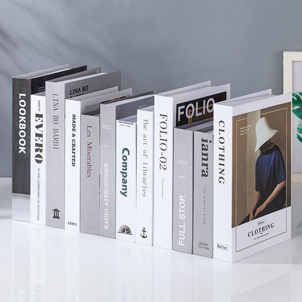 

decorative objects & figurines simple modern nordic style fake book model simulation decoration props creative living room bookcase home dec