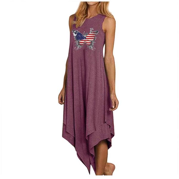 

casual dresses women's summer dress round neck sleeveless butterfly solid loose shift dovetail sling 2021 for ladies vestidos, Black;gray