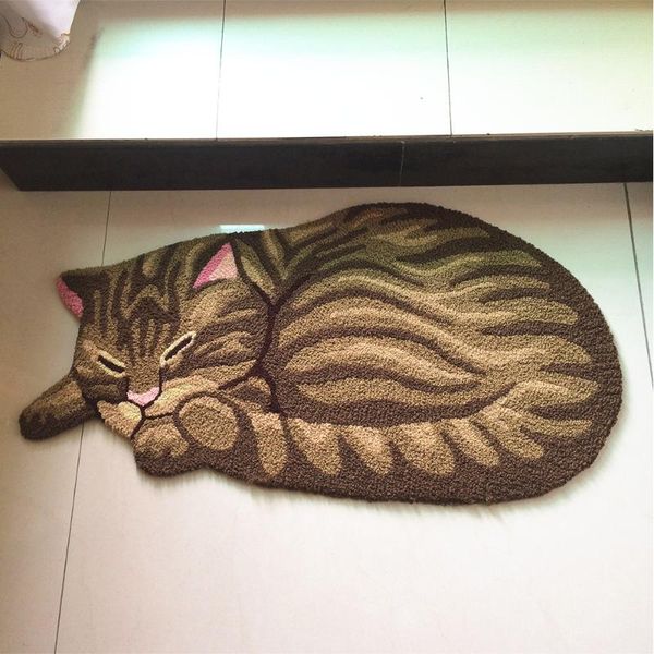 

carpets creative handmade 3d pet cat design carpet anti slip doormat rug floor mat runner washable home decor 45x85cm 64x120cm
