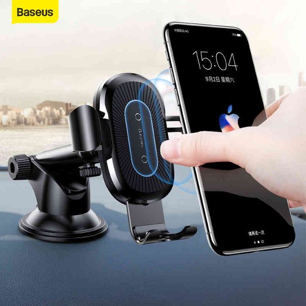 

baseus charger gravity car mount 4.0-6.5 inch mobile dashboard air outlet phone holder with wireless charging