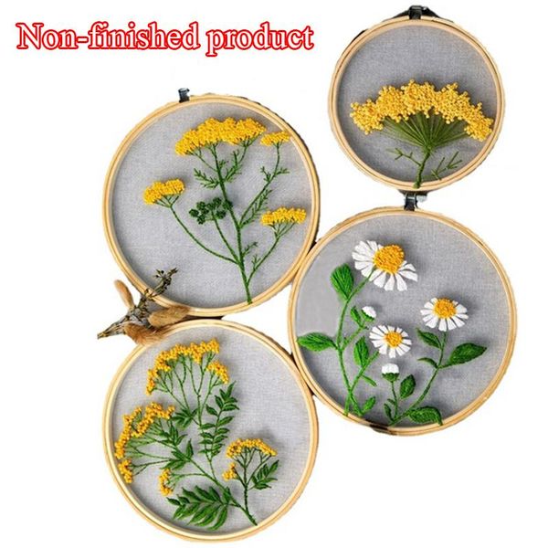 

other arts and crafts diy embroidery kit flower painting cross stitch beginner punch needle set flowers plants pattern