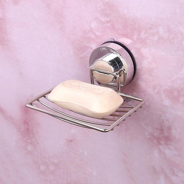 

soap dishes bar holder wall hanging stainless steel powerful vacuum suction cup for bathroom kitchen --m25