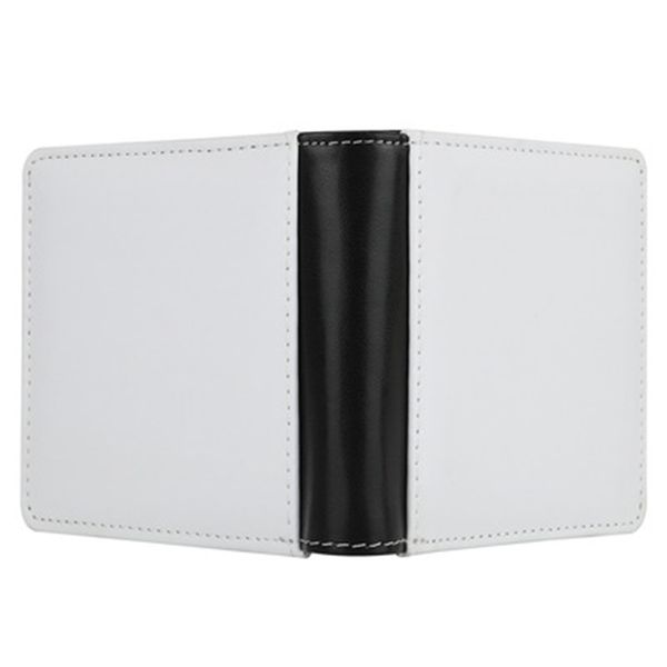 

2021 sublimation blank diy pu double side foldable clutch wallet for women men creativity thermal transfer printing purse q188