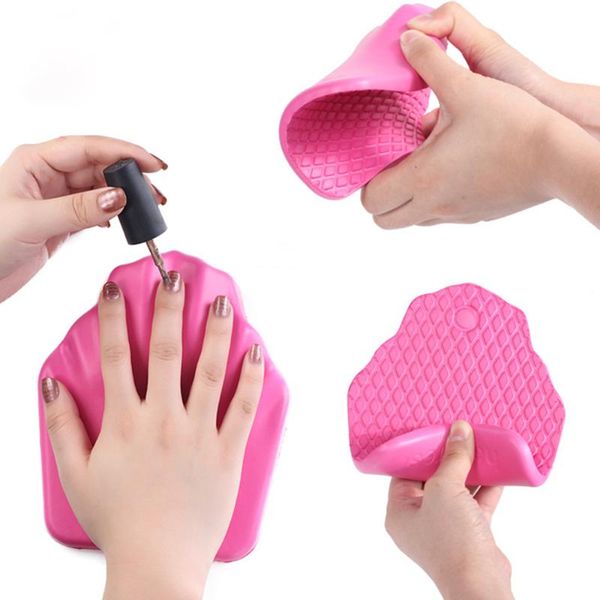 

nail art kits silicone hand rest cushion pillow pad soft salon manicure arm holder,