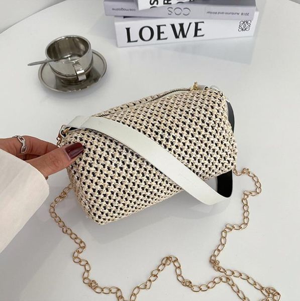 

straw bag 2021 summer fashion woven hand casual shoulder crossbody cross body