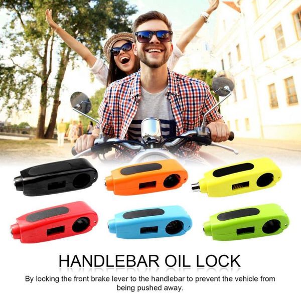 

theft protection motorcycle brake lock scooter handlebar alarm throttle grip anti security safety accessories