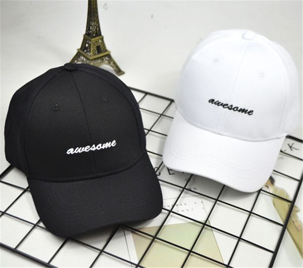 

new men's hat outdoor embroidered baseball cap simple women's cap, Black;white