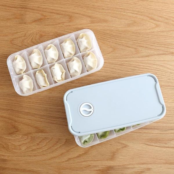 

household refrigerator double layer dumplings box tray kitchen storage container plastic containers with lids tool bottles & jars