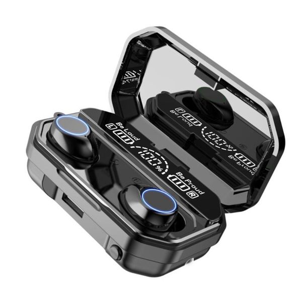 

set 2000 mah headphones wireless headset battery display smart touch mice