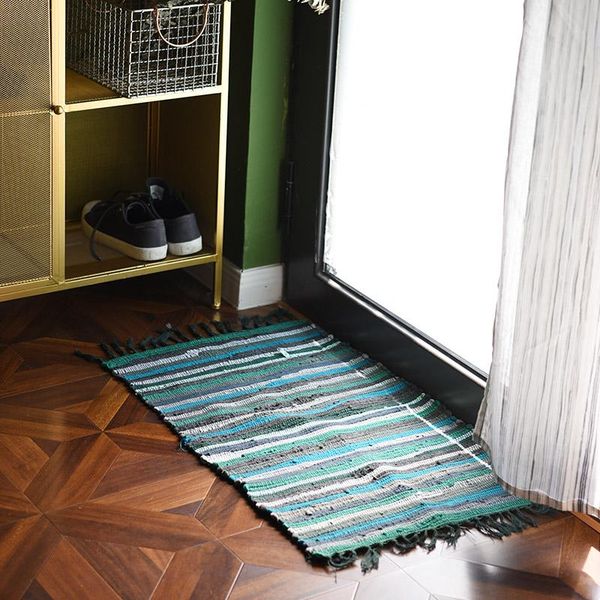 

carpets entrance door floor mat entry home doorway living room cushions cotton woven