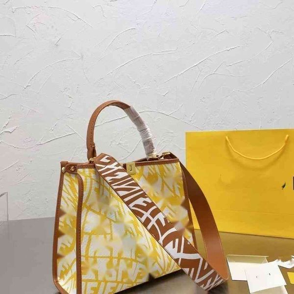 

branded crossbody handbag designer tote bag mini luxurys bags fend peekaboo stripe shoulder large capacity shopping women's