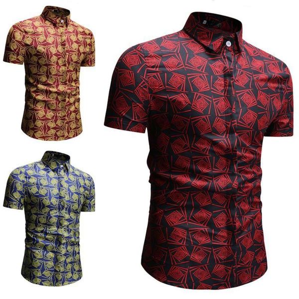 

men's shirt summer casual short sleeve floral style men's shirt, White;black