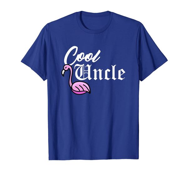 

the cool uncle flamingo t shirt, White;black