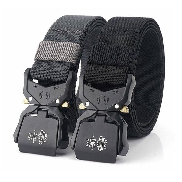 

cords, slings and webbing tactical belt aluminum alloy lightweight fitness adjustable elastic weave military army sports accessories