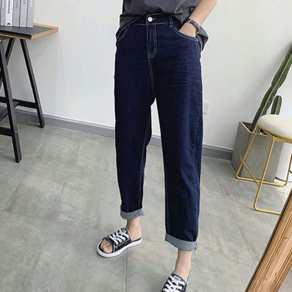 

loose autumn high waist large fat sister net red age reducing, Blue