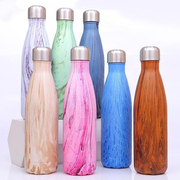 

water bottles 500ml stainless steel bottle drinkware tour outdoor sport school leak proof seal climbing
