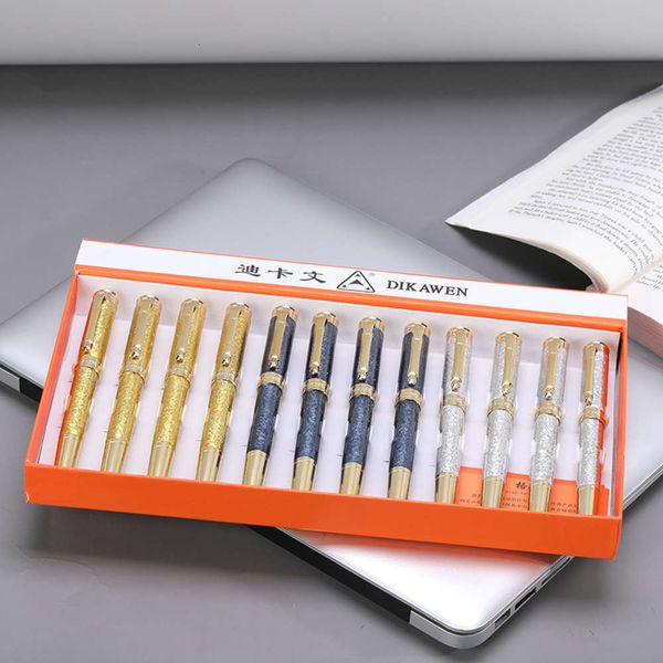 

office stationery dikawen 8066 signature pen metal ball large and small pointed