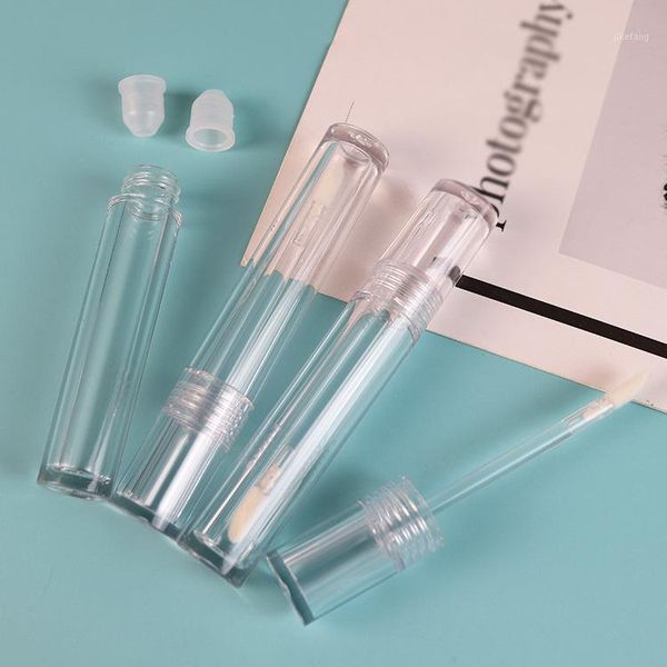 

storage bottles & jars 4ml clear empty lip gloss tubes transparent glaze bottle cosmetic liquid eyeshadow packing containers lipstick v