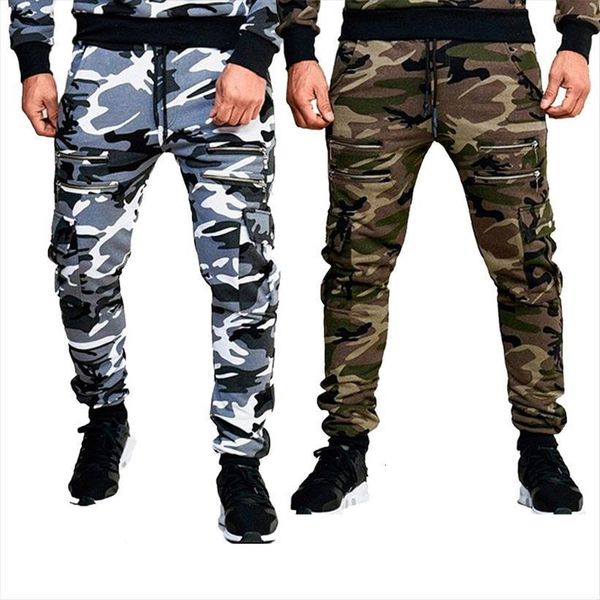 

fashion camouflage overalls jogging sweatpants women pants joggers cargo, Black