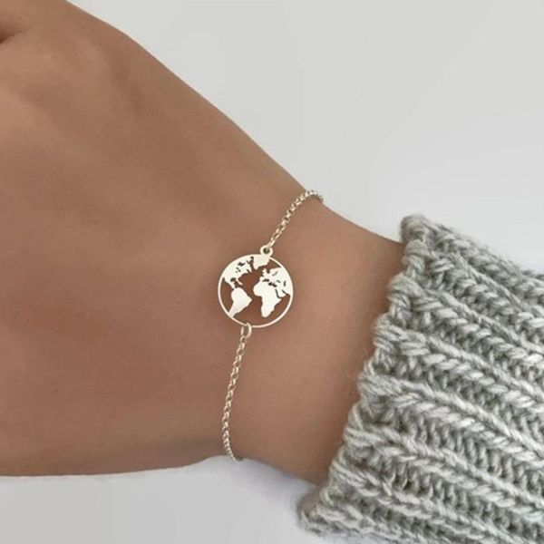

link, chain in 2021, europe and the united states jewelry creative personality metal guajian bracelet, Black