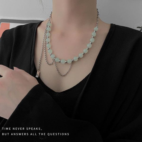 

pendant necklaces necklace for women pearl jewelry choker chain chains crystal fashion, Silver