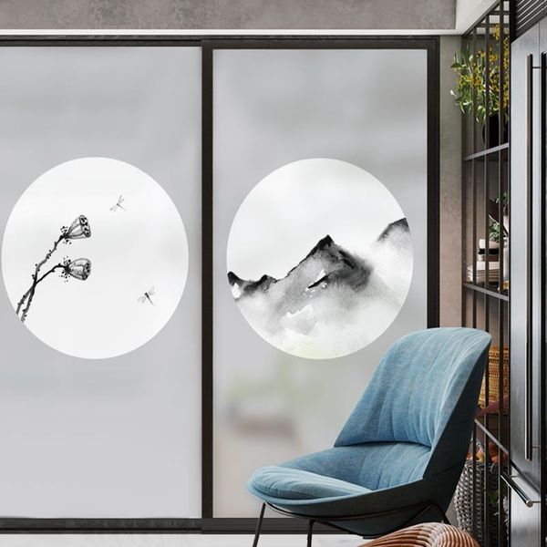 

window stickers glass sticker frosted film transparent opaque bathroom anti-transparent toilet anti-privacy