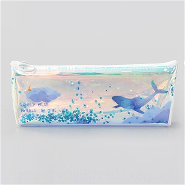 

WAo ivange bags pencil case creative quicksand sequin pencil case laser multifunctional stationery bag cute girl stationery box student
