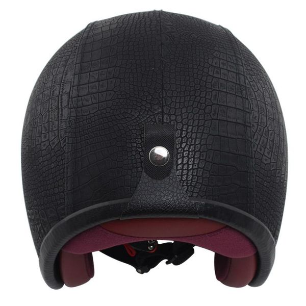 

motorcycle helmets helmet leather half-face suitable for motorcycles and electric scooters e-bike bmx e-motorcycle mountain bike