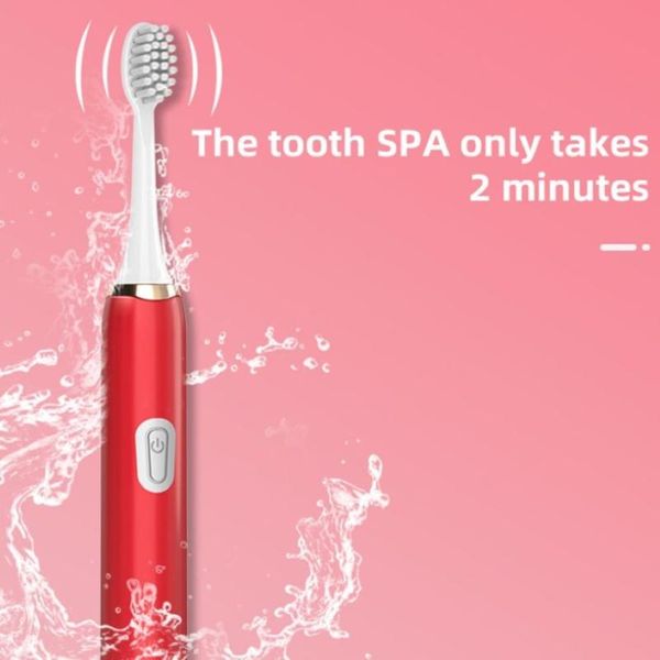 

tandenborstel volwassen huishoudelijke non-oplaadbare zachte vacht vervanging heads set met 2 opzetborstels smart electric toothbrush