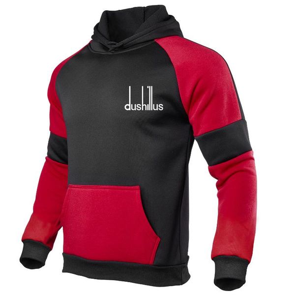 

men's hoodies & sweatshirts 2021men's patchwork hooded sweatshirt clothing casual loose fleece warm streetwear male fashion autumn, Black