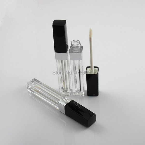 

10/30/50pcs 3.5ml empty lip gloss tube square refillable bottles,plastic lipgloss container storage bottles & jars