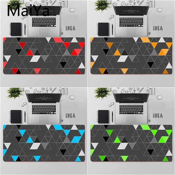 

mouse pads & wrist rests maiya triangle pattern locking edge pad game large keyboards mat