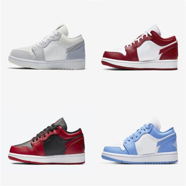 

2021 release 1 varsity university red unc low blue sneakers chicago outdoor paris summit original sky gray men grey football box zapato bxix, Black