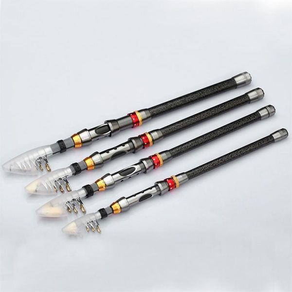 

carbon material fishing rod quality 1.8-3.6m fiber exquisite and portable boat rods