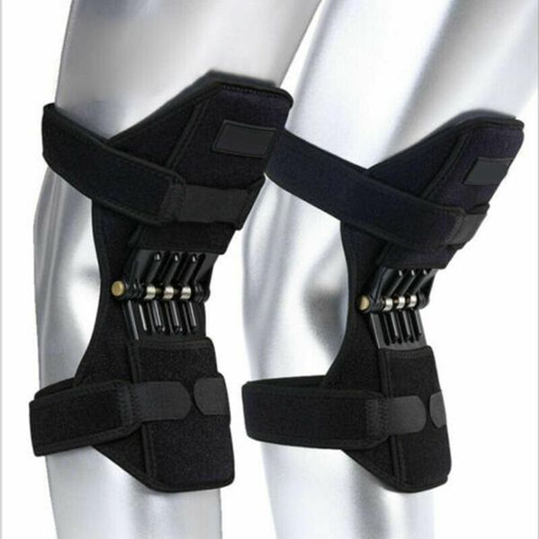 

elbow & knee pads 2pcs sports support brace fitness climbing training non-slip power strengthen supplies, Black;gray