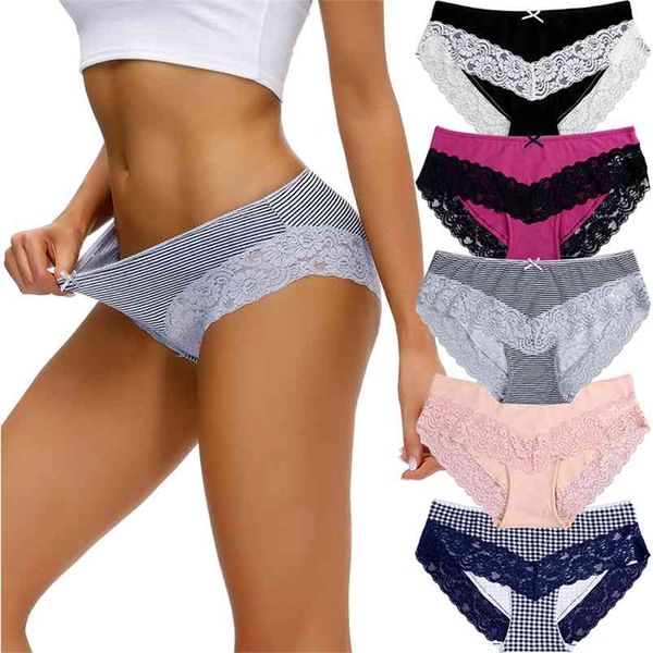 COMSOFT 5 adet / grup kadın Külot Yumuşak Pamuk Seamles's Iç Çamaşırı Set Katı Renk Nefes Kızlar Bayanlar Lingerie Pantolon 210730