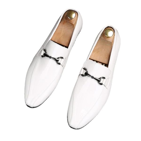 2121 Trend Designer White Metal Buckle Casual Flats Oxford Homecoming Shoes For Men Fashion Charm Wedding Dress Prom Footwear