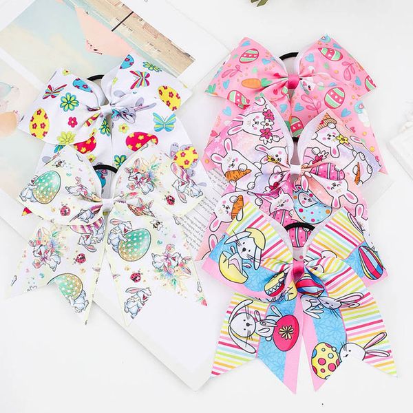 

girls hair accessories scrunchies kids hairbands tie baby head bands cartoon accessory ribbon bows b7915, Slivery;white