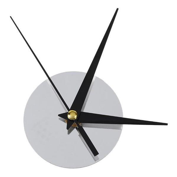 

wall clocks jeyl 3d clock modern art diy watch home office room decoration, silver