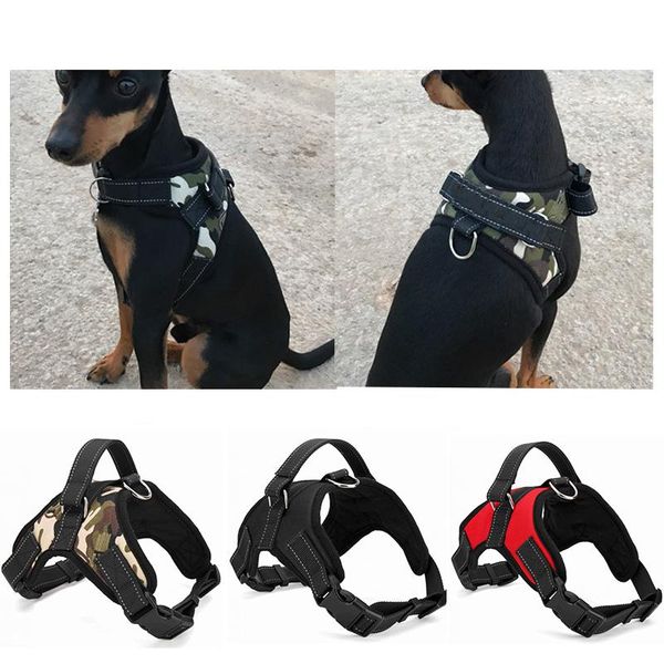 

dog collars & leashes pet products for large collar led tactical harness k9 glowing oxford vest training accessories