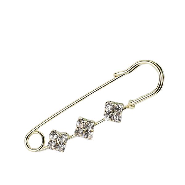 

new fashion simple design brooch pins rhinestone women girl brooch gift, Gray