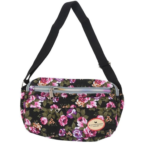 

fashion printing women messenger bags canvas sport mummy bag ladies(black) dog car seat covers