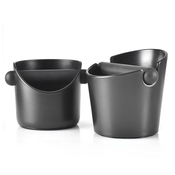 

coffee filters espresso grind knock box with removable bar and non-slip base durable barista style dump bin