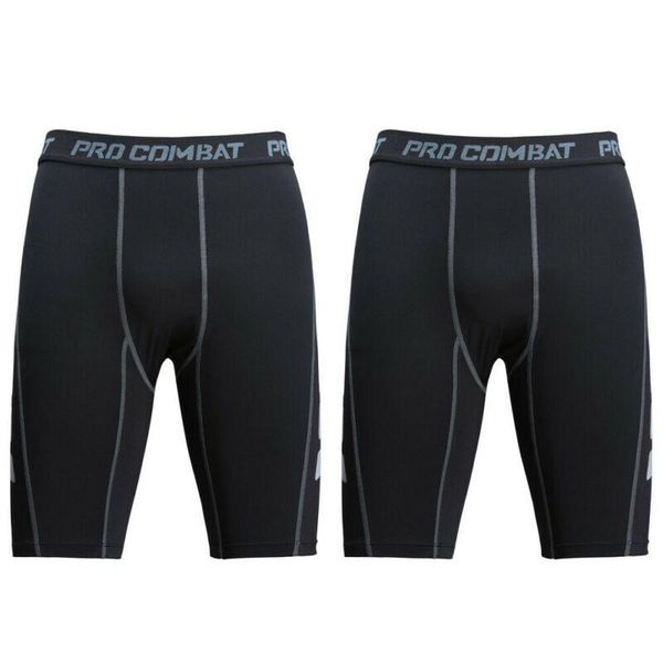 

men shorts gym compression crop legging running sport slim mens fitness sweatshorts men's, White;black