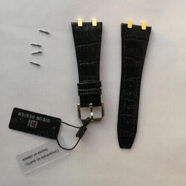 

watch bands didun leather strap, Black;brown