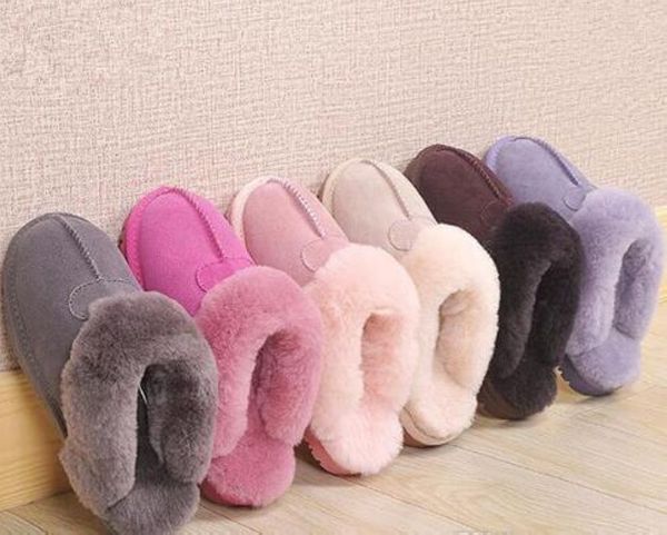 

2022 wgg warm cotton slippers men and womens slippers women's boots snow boots designer indoor cotton slippers 02, Black