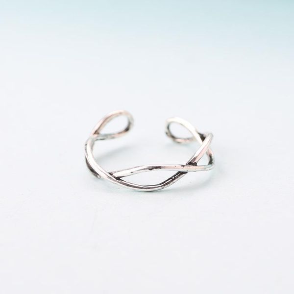 

wedding rings vintage 925 sterling silver cross for men women opening finger jewelry bague anillos mujer anel, Slivery;golden