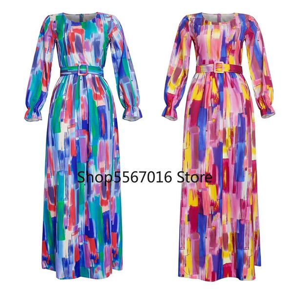 

ethnic clothing women dress african print chiffon dresses 2021 spring summer fashion maxi long abaya kaftan elegant evening robe outfits, Red